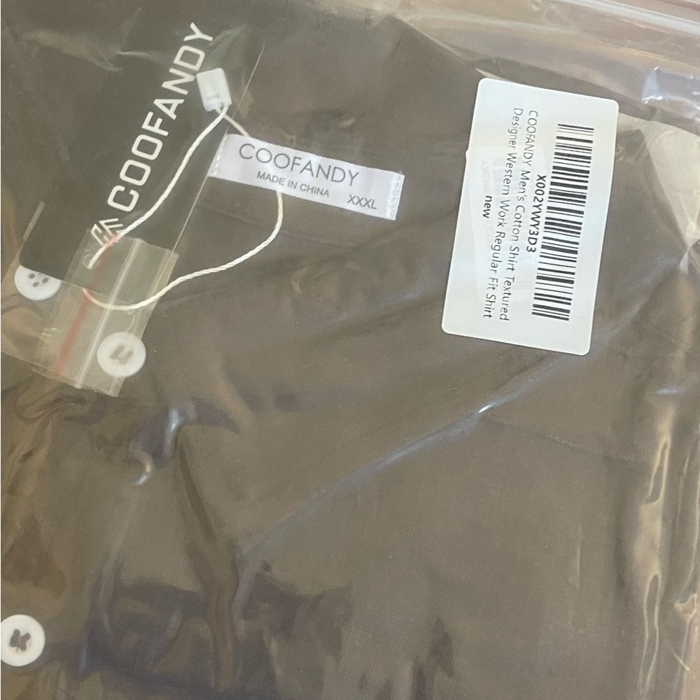 Coofandy Men’s cotton shirt XXXL - Picture 1 of 6